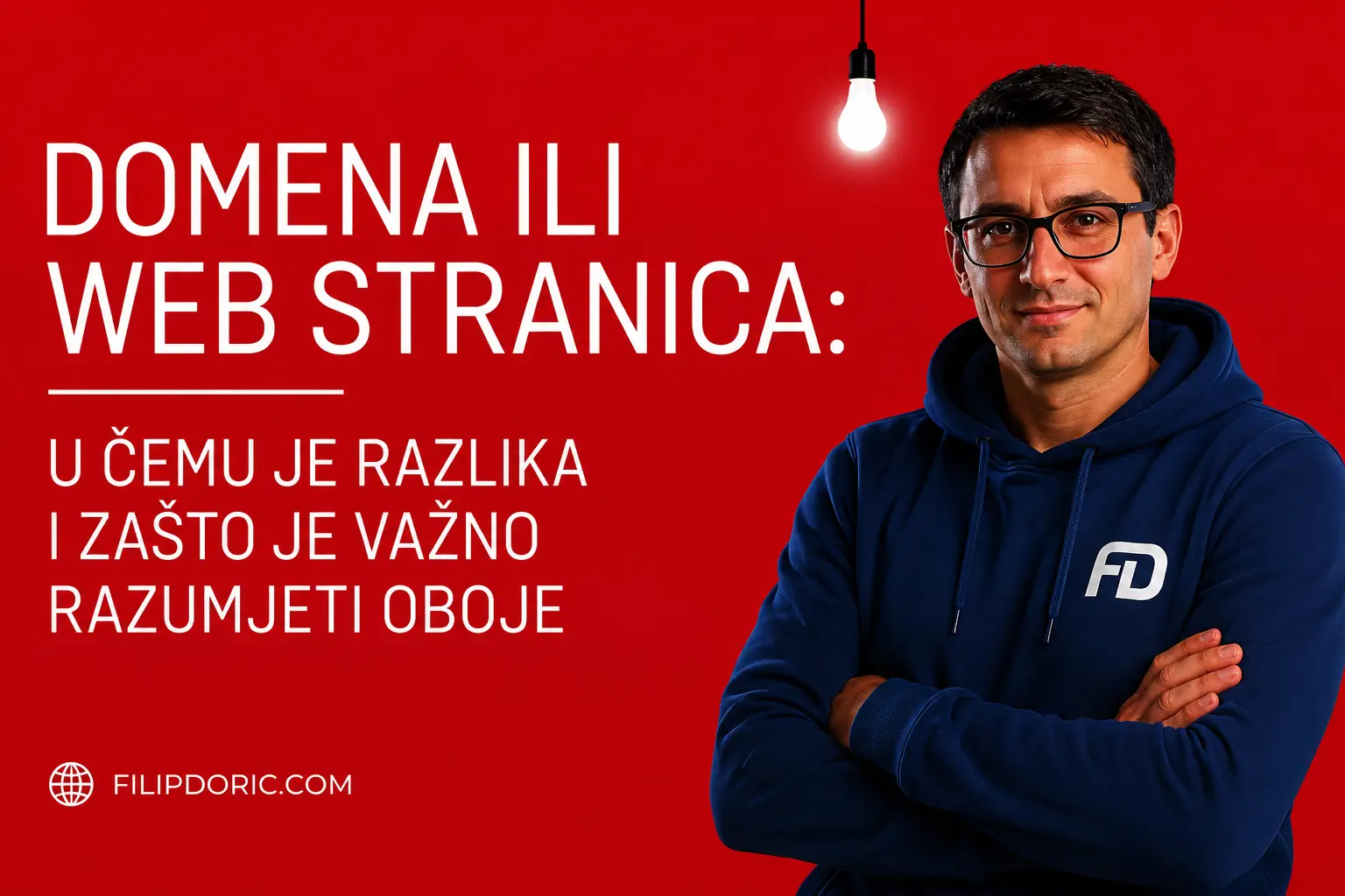 Domena ili web stranica – Filip Dorić objašnjava razliku između domene i web stranice za početnike u online poslovanju